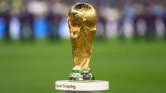 The World Cup trophy